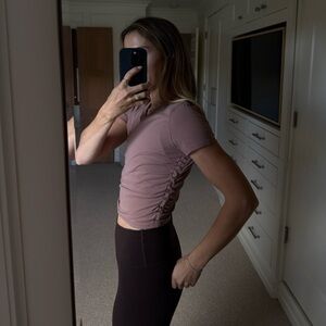 Lululemon cropped workout top